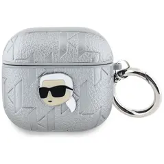 Karl Lagerfeld Monogram Karl Head Apple AirPods 4 silver