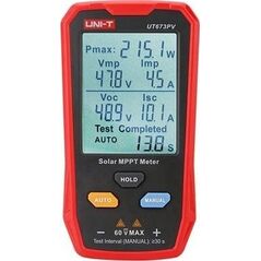 MPPT testeris, 5-800W, 0-35A,  12-60VDC, rankinis/auto rezimas, UNI-T