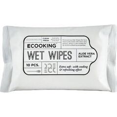 Ecooking, Ecooking, Aloe Vera Extract, Cleansing Wipes, For Face, 10 pcs For Men