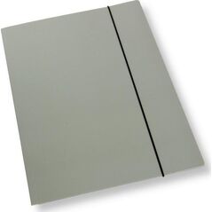 Teczka A4 z gumką lakier szara 350gsm (10szt)