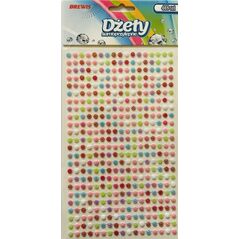 Dżety samoprzylepne kwiatki 3mm 408szt