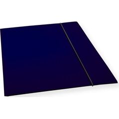 Teczka A4 z gumką lakier granatowa 300gsm (10szt)