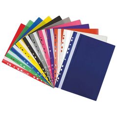 Biurfol Plastikowy z perforacją A4, fioletowy, 10 sztuk (SPP-01-11)