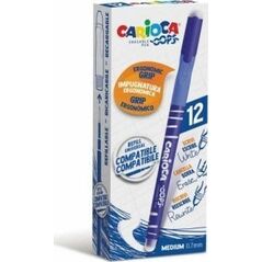 Carioca Pióro Carioca Oops Niebieski 0,7 mm (12 Sztuk)