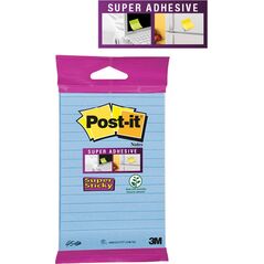 Post-it Karteczki samoprzylepne POST-IT Super sticky, (6844-L-NB), 152x102mm, 45 kart., zawieszka, niebieskie