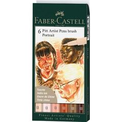 Faber-Castell pióro kreślarskie Pitt Artist Pen Portrait 6 szt