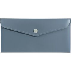 Biurfol Teczka koperta na zatrzask DL 21x11 PP szara sotf touch BIURFOL