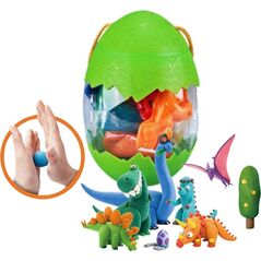 MASA PLASTYCZNA DINOZAURY Z FOREMKAMI 1SZT