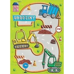 Karnet B6 Urodziny 3 - Budowa