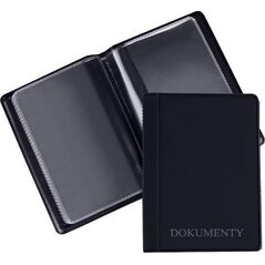 Okładka na dokumenty mini standard czarna (10szt)