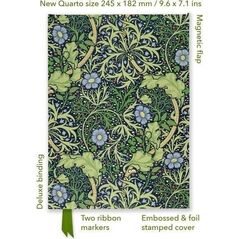 Notatnik quatro linia TW Wodorosty William Morris
