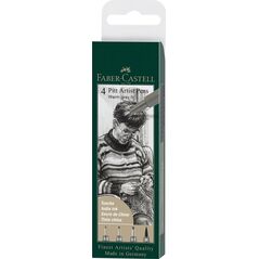 Cienkopisy Pitt Artist Pen warm grey IV 4szt