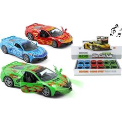 Auto sportowe metal pull back MIX