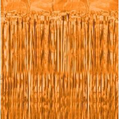 Kurtyna dekoracyjna 100x200cm pomarańczowa