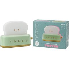 Lampka nocna LED toster zielony