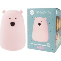 Lampka nocna LED RGB+WW + R/C miś duży różowy
