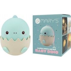 Lampka nocna LED baby dino niebieski