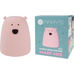 Lampka nocna LED RGB Miś mały różowy