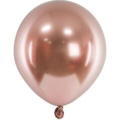 Balony Glossy różowe złoto 12cm 50szt