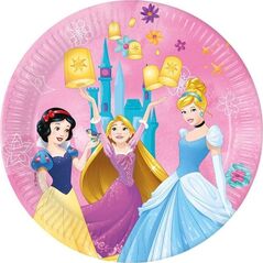 Talerzyki papierowe Princess Live Story 23cm 8szt