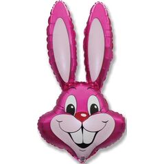 Balon foliowy Rabbit różowy 90x58cm