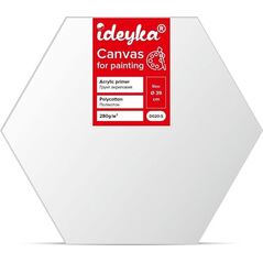 Płótno malarskie na sześciokątnym blejtramie 39cm