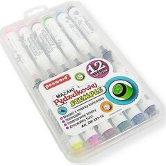Mazaki pędzelkowe ze stemplami 12 kolorów