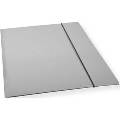 Teczka A4 z gumką lakier szara 300gsm (10szt)