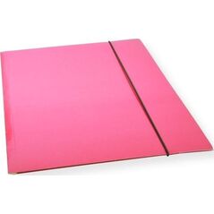 Teczka A4 z gumką lakier różowa 300gsm (10szt)