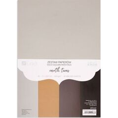 ZESTAW PAPIERÓW 220G - EARTH TONES, A4, 20 ARK.