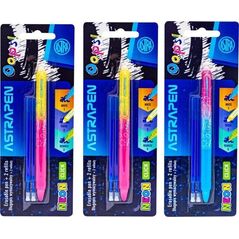 Długopis wymazywalny CLICK 0,5 mm ASTRAPEN Oops! NEON + 2 wkłady wymazywalne CLICK niebieskie blister 1+2 szt. Nnowość