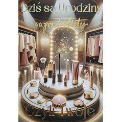 Karnet Urodziny Make up 3K
