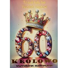 Karnet Urodziny 60 3K