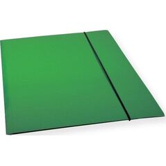 Teczka A4 z gumką lakier zielona 300gsm (10szt)