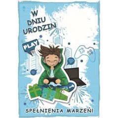 Karnet urodziny chłopiec