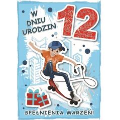 Karnet urodziny 12