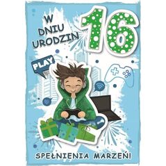 Karnet urodziny 16
