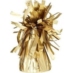 Ciężarek do balonów foliowy elegancki złoty 4szt