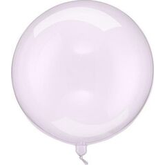 Balon Kula transparentny fioletowy 40cm