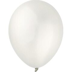 Balony Decomex metallic Pearl White 100szt