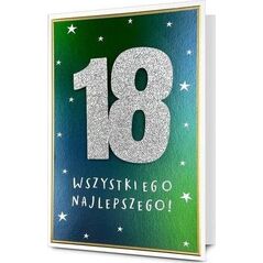 Karnet B6 Urodziny 18