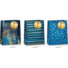 Torba prezentowa Grand Deep Blue 32x26x10cm MIX
