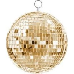 Dekoracja wisząca Kula Disco 20cm złoty