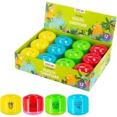 Temperówka plastikowa podwójna mix (12szt) EASY