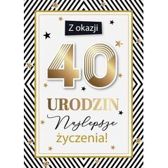 Karnet Urodziny 40