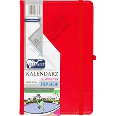 Kalendarz 2024/2026 A5 18M + notes Hip Hop czerw