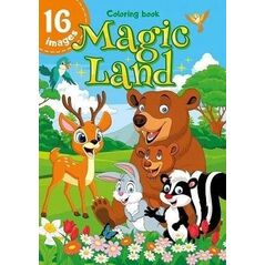 Kolorowanka A4 16 obrazków Magiczna kraina