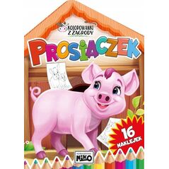 Kolorowanki z zagrody. Prosiaczek