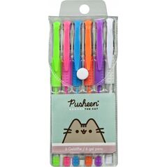Długopisy żelowe Pusheen 6 kolorów
