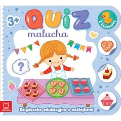Aksjomat Książeczka Quiz malucha z naklejkami z kaczuszką 3-4 lata
